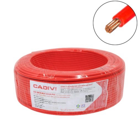 Dây điện bọc nhựa PVC 0.6/1kV CADIVI VCm-50 (1x380/0.4)